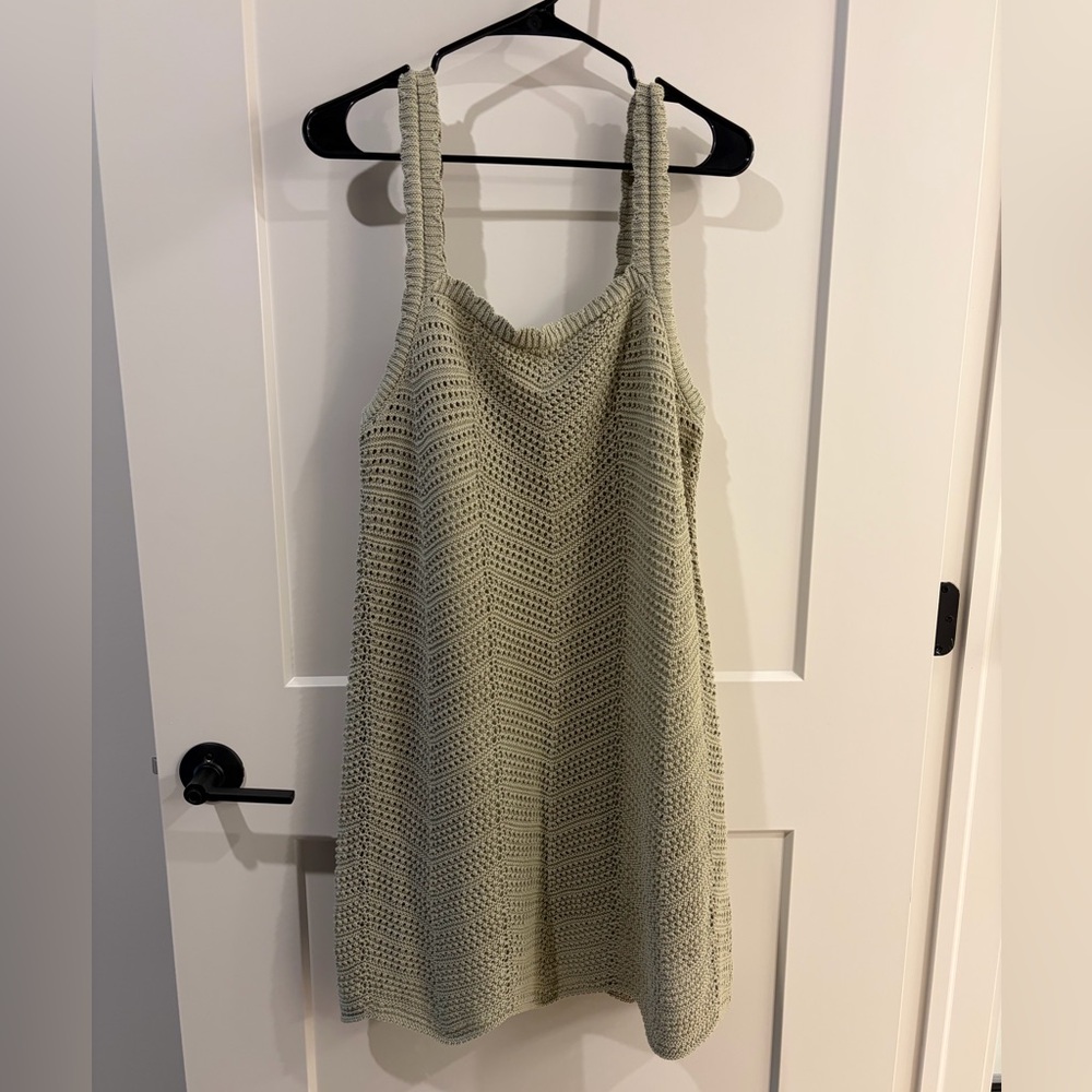 NWT Green Crochet Dress
